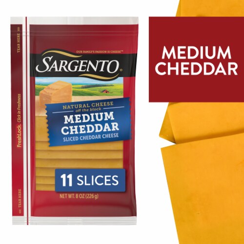 Sargento® Medium Cheddar Sliced Cheese Sargento® Medium Cheddar Sliced Cheese