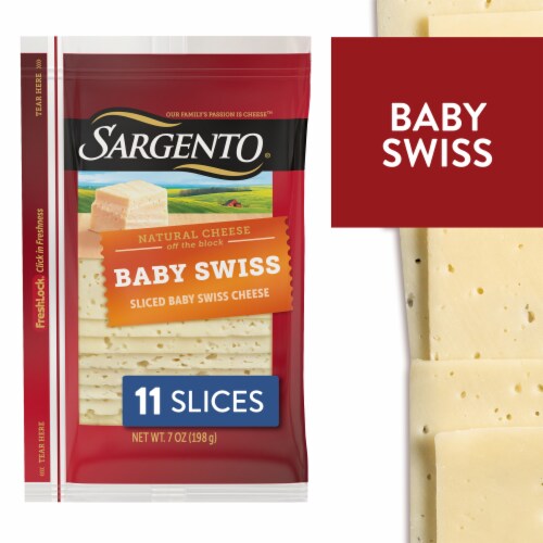Sargento® Baby Swiss Sliced Cheese Sargento® Baby Swiss Sliced Cheese