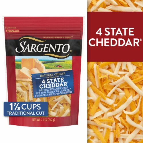 Sargento® Off the Block 4 State Cheddar® Shredded Cheese Sargento® Off the Block 4 State Cheddar® Shredded Cheese