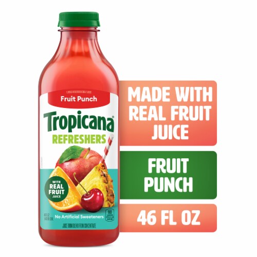 Tropicana Refreshers Fruit Punch Juice Drink With Real Fruit Juice Tropicana Refreshers Fruit Punch Juice Drink With Real Fruit Juice