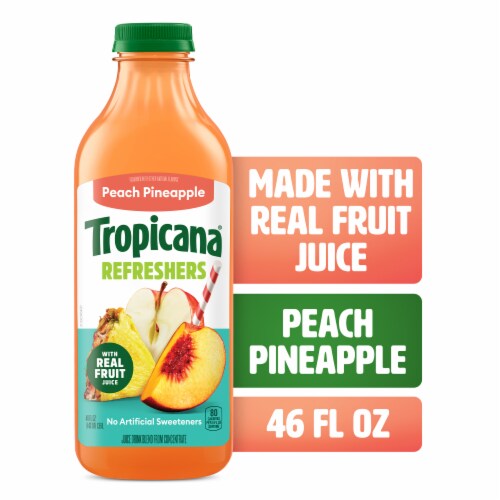 Tropicana Refreshers Peach Pineapple Juice Drink With Real Fruit Juice Tropicana Refreshers Peach Pineapple Juice Drink With Real Fruit Juice