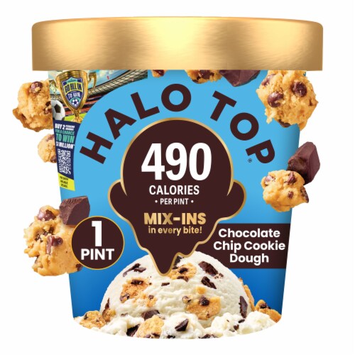 Halo Top Chocolate Chip Cookie Dough Light Ice Cream Halo Top Chocolate Chip Cookie Dough Light Ice Cream