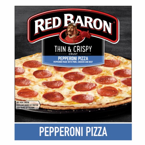 Red Baron Pepperoni Thin Crust Frozen Pizza Red Baron Pepperoni Thin Crust Frozen Pizza