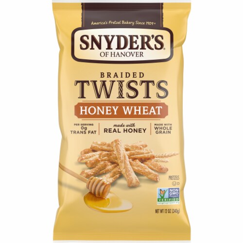 Snyder’s of Hanover Pretzels, Braided Pretzel Twists Honey Wheat, 12 Oz Snyder’s of Hanover Pretzels, Braided Pretzel Twists Honey Wheat, 12 Oz