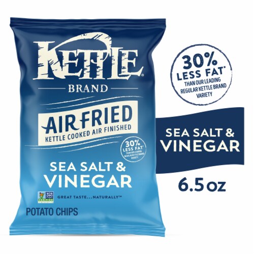 Kettle Brand Potato Chips Air Fried Sea Salt & Vinegar Kettle Chips Kettle Brand Potato Chips Air Fried Sea Salt & Vinegar Kettle Chips