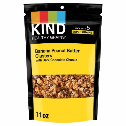 KIND Healthy Grains Banana Peanut Butter with Dark Chocolate Chunks Protein Granola Clusters KIND Healthy Grains Banana Peanut Butter with Dark Chocolate Chunks Protein Granola Clusters