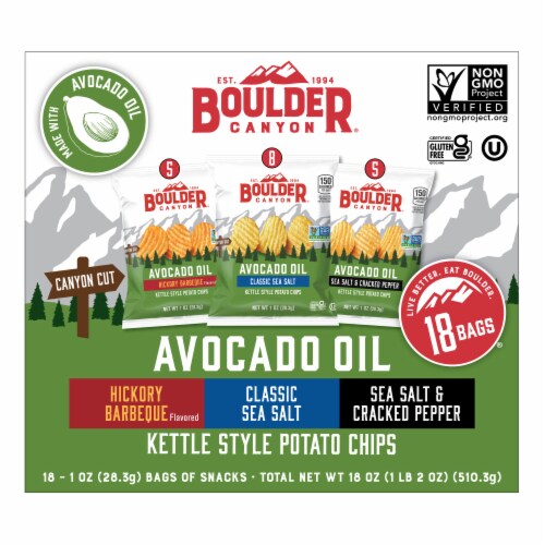 Boulder Canyon® Avocado Oil Kettle Potato Chips Variety Pack Boulder Canyon® Avocado Oil Kettle Potato Chips Variety Pack