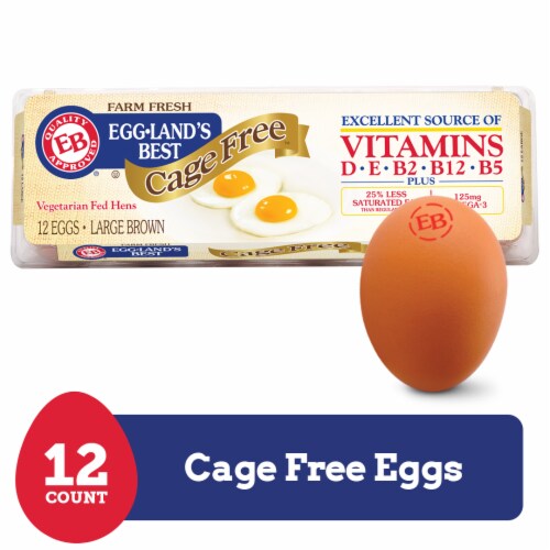 Eggland’s Best Cage Free Large Brown Eggs, 12 count Eggland’s Best Cage Free Large Brown Eggs, 12 count