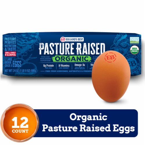 Eggland’s Best Pasture Raised Organic Large Brown Eggs, 12 count Eggland’s Best Pasture Raised Organic Large Brown Eggs, 12 count