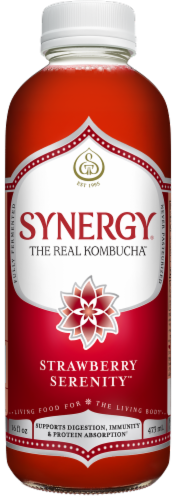Synergy® The Real Kombucha™ Strawberry Serenity™ Synergy® The Real Kombucha™ Strawberry Serenity™