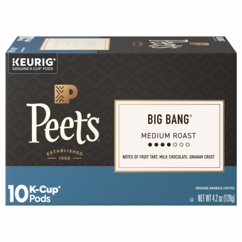 Peet’s Coffee, Big Bang Medium Roast Single Serve Coffee Pods – 10ct Carton Peet’s Coffee, Big Bang Medium Roast Single Serve Coffee Pods – 10ct Carton