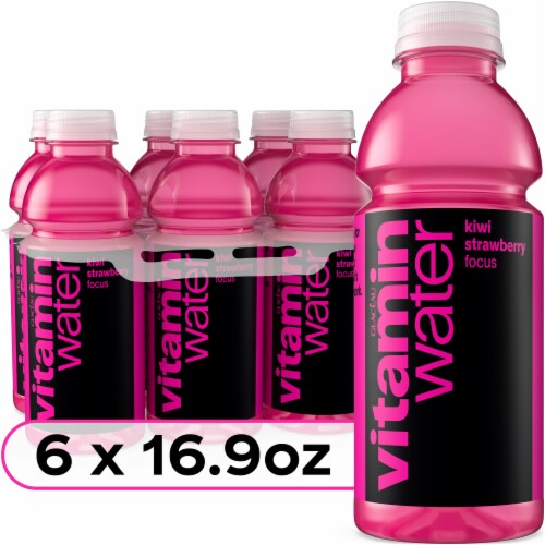 vitaminwater® Focus Kiwi Strawberry Flavored Bottled Water Beverages vitaminwater® Focus Kiwi Strawberry Flavored Bottled Water Beverages