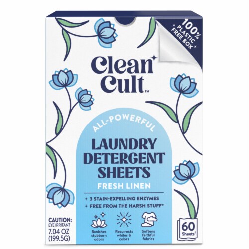 Clean Cult™ All-Powerful Laundry Detergent Sheets Fresh Linen Clean Cult™ All-Powerful Laundry Detergent Sheets Fresh Linen