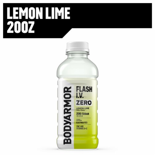 BODYARMOR® Flash I.V. Lemon Lime Zero Sugar Sports Drink Bottle BODYARMOR® Flash I.V. Lemon Lime Zero Sugar Sports Drink Bottle