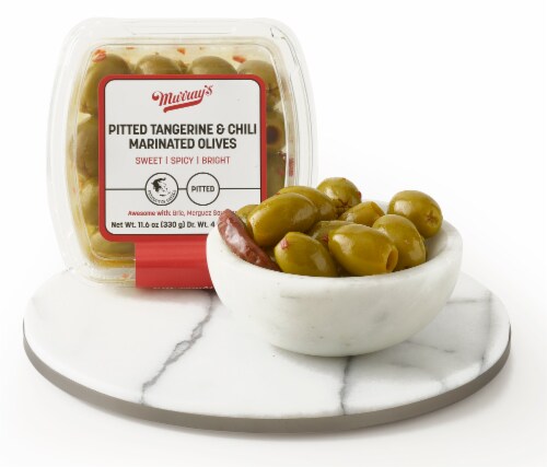 Murray’s® Pitted Tangerine & Chili Marinated Olives Murray’s® Pitted Tangerine & Chili Marinated Olives
