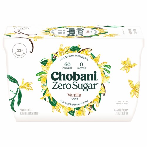 Chobani® Zero Sugar Vanilla Greek Yogurt Cups Chobani® Zero Sugar Vanilla Greek Yogurt Cups