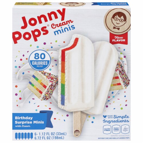 Jonny Pops® Cream Minis – Birthday Cake Jonny Pops® Cream Minis – Birthday Cake