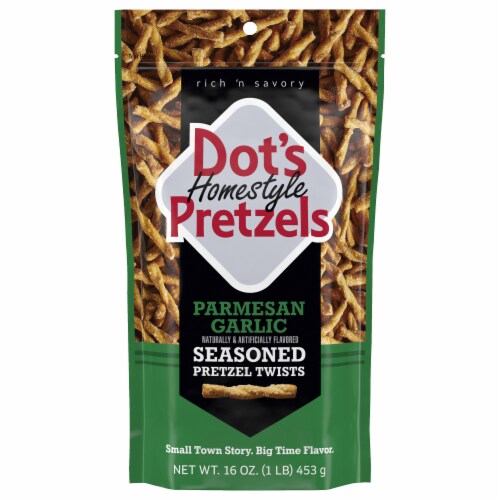 Dot’s Homestyle Pretzels Seasoned Parmesan Garlic Pretzel Twists 16 oz Dot’s Homestyle Pretzels Seasoned Parmesan Garlic Pretzel Twists 16 oz