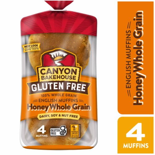 Canyon Bakehouse Honey Whole Grain Gluten Free English Muffins Fresh Canyon Bakehouse Honey Whole Grain Gluten Free English Muffins Fresh