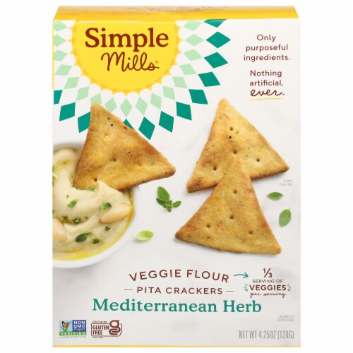Simple Mills® Mediterranean Herb Veggie Pita Crackers Simple Mills® Mediterranean Herb Veggie Pita Crackers