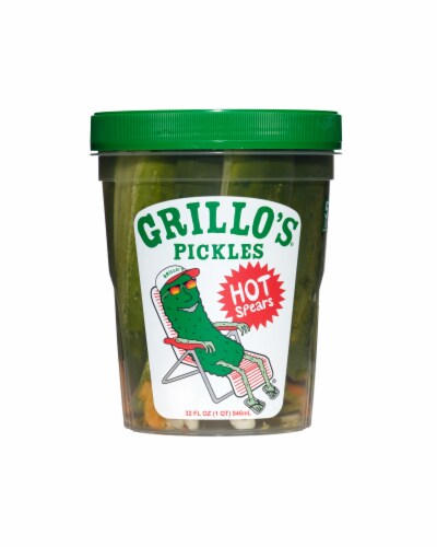 Grillo’s® Pickles Fresh Hot Dill Pickle Spears Grillo’s® Pickles Fresh Hot Dill Pickle Spears