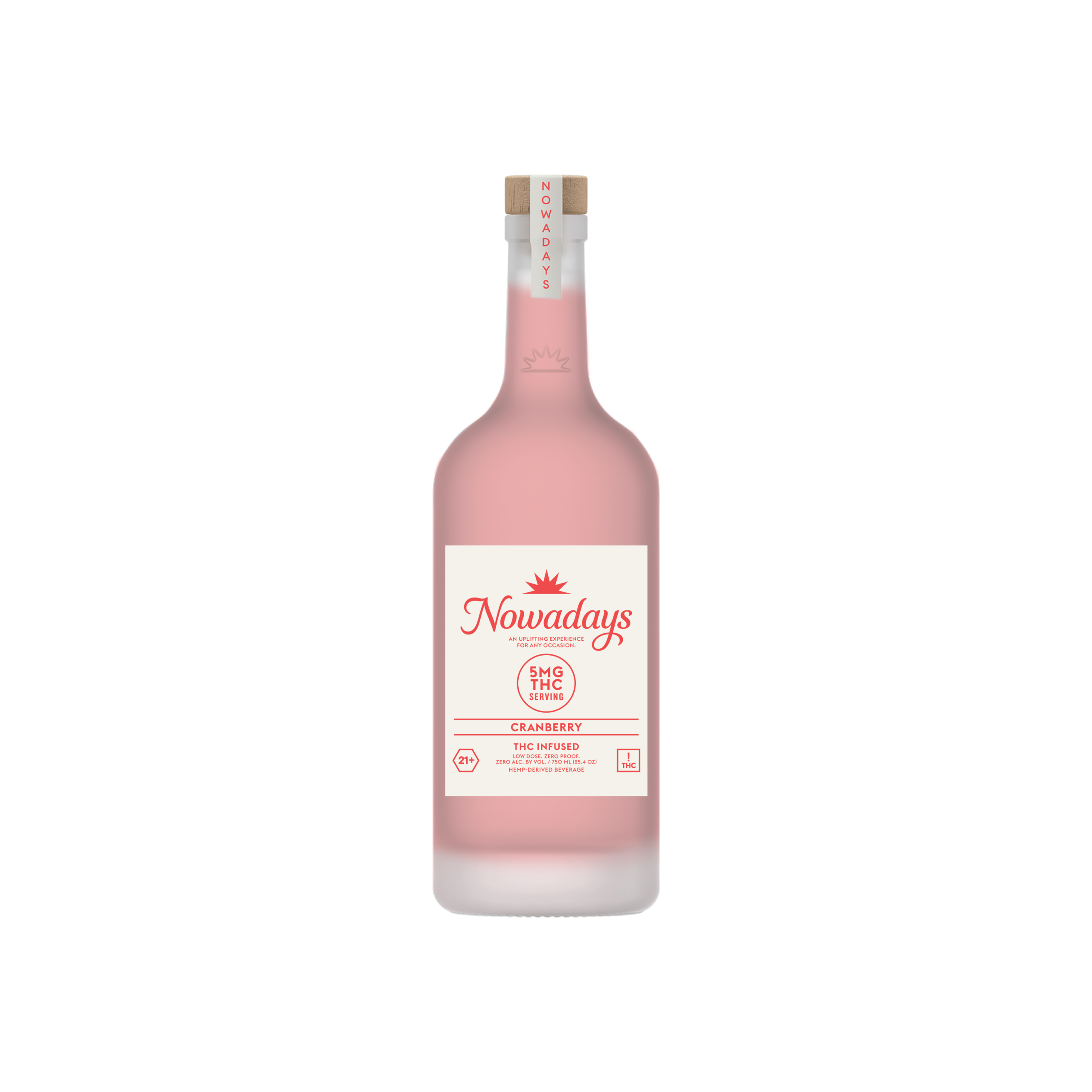 ***Nowadays Cranberry 5mg THC 750ml Bottle***