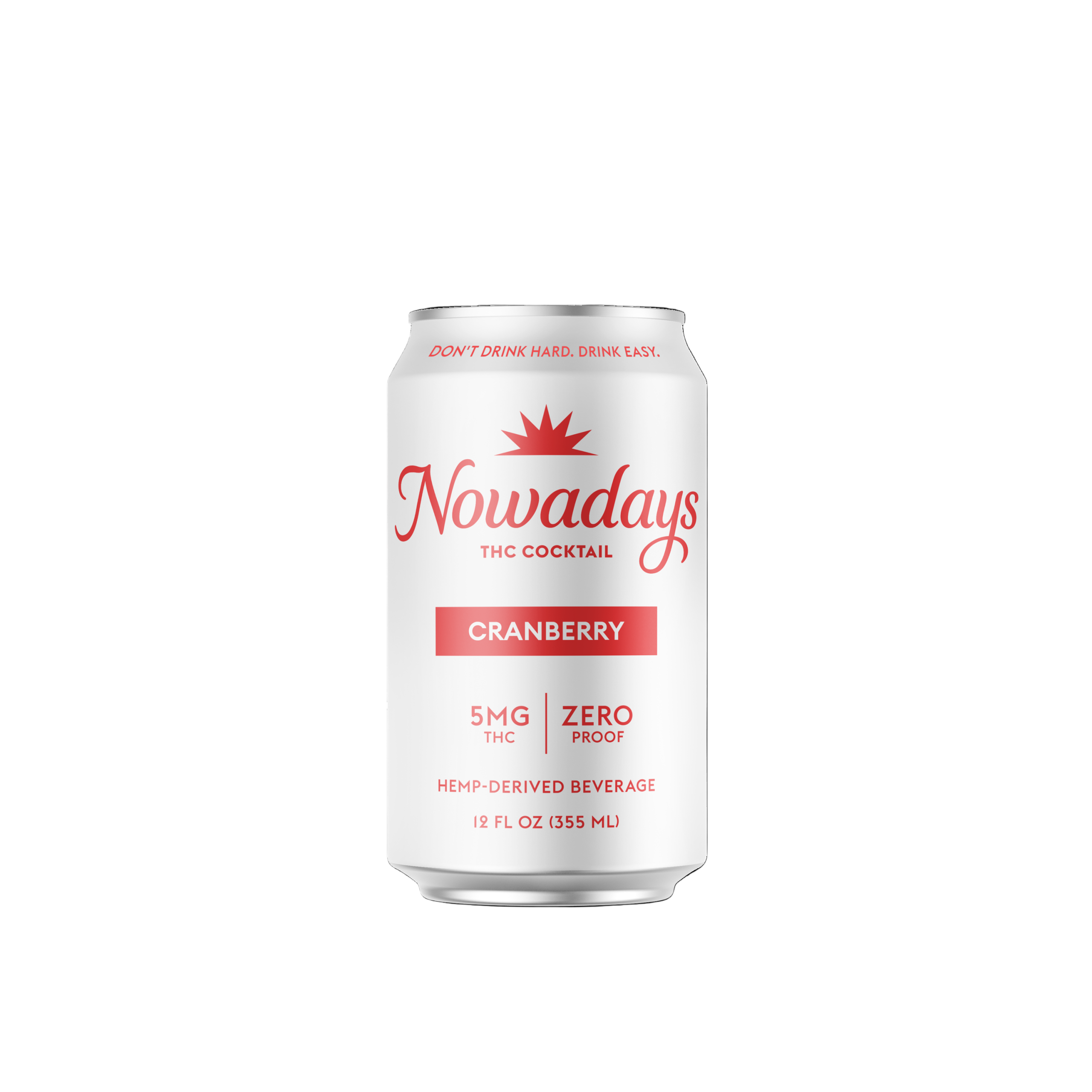***Nowadays Cranberry 5mg THC 6 Pack 12oz Cans***