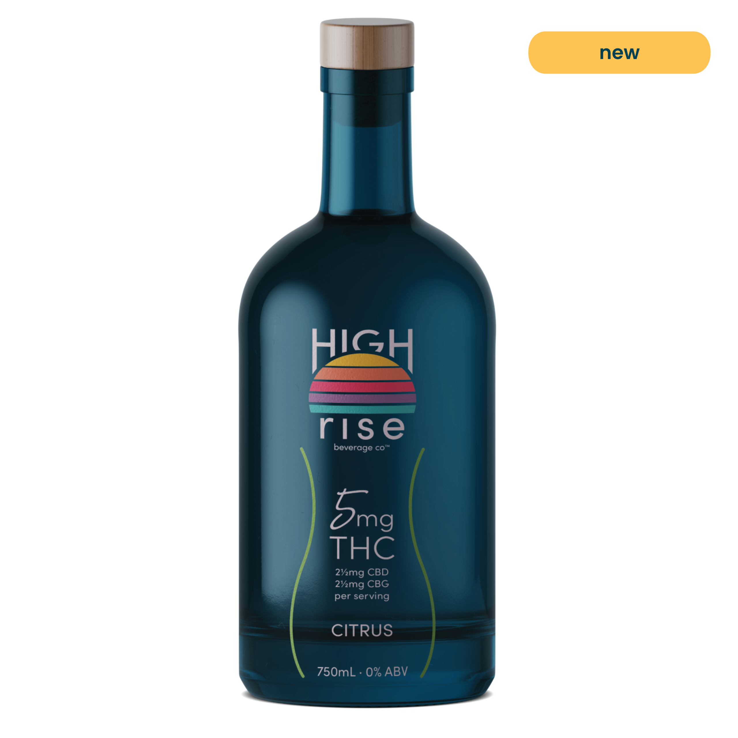 ***High Rise Citrus 10mg THC 750ml Bottle***