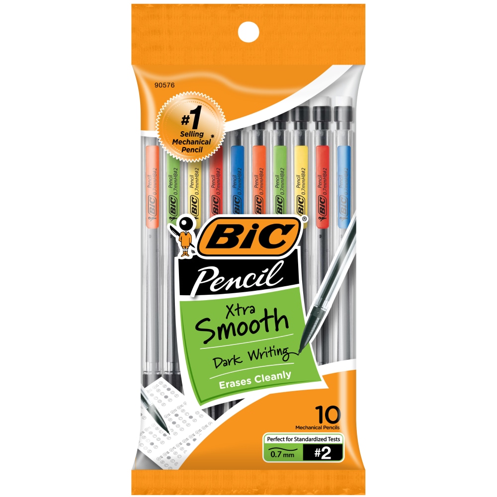 BIC Xtra-Smooth Mechanical Pencils, Medium Point (0.7mm), 10-Count