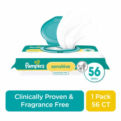 Pampers Sensitive Perfume Free Baby Wipes – 56 count Pampers Sensitive Perfume Free Baby Wipes – 56 count
